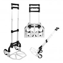 Carretilla de Mano para Transportar Materiales - Plegable y Fácil Transporte 100x40 cm - Plegada: 63x39cm - Sube Escaleras Fácil Carretilla de Mano Portátil Plegable Carro Ligero Aluminio Equipaje