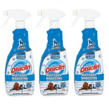 DISICLIN Fuera Olores Limpiador Multiusos en spray 750ml (Pack 3 unidades) - Limpieza Multisuperficies Especial hogares con Mascotas, Atrapa Impurezas, Reduce Alergenos y Elimina Malos Olores, Con