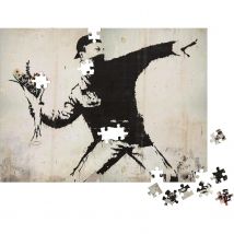 Prime3 Puzzle Arte Urbano Hombre Lanzando Flores 1000 Piezas