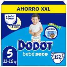 Pañales Dodot Talla 5 Mega Box XXL 152 Uds – Máxima Protección para Bebés Más Activos Dodot