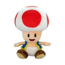 Peluche 20 Cm Toad Rojo Super Mario