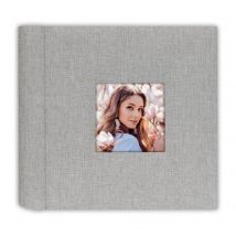 ZEP álbum de fotos slip-in, con tapa de tela, para 200 fotografías tamaño 10x15 cm, portada personalizable, con espacio para escribir comentarios o frases divertidas, para guardar tus recuerdos y tus