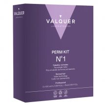 Valquer Laboratorios Kit Permanente Nº 1 para Cabello Difícil - 100+100+10 Ml
