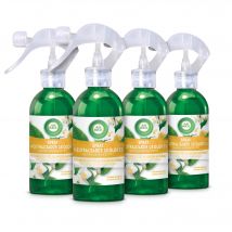 Air Wick - Spray Neutralizador de Olores Jazmín, Pack 4 Unidades, Origen Natural