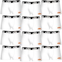 KTM Set de 12 Calzoncillos Bóxer Blancos de Alta Calidad