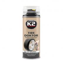 K2 Bombeo y Reparación de Ruedas Tire Doktor |   400 ml | Vendido rápido |   eficiente |   Ideal para Emergencias |   No daña los neumáticos