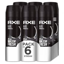 Axe Black Desodorante para hombre Bodyspray 48hrs non stop fresh 150ml - pack 6x150ml