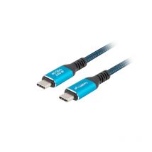 Lanberg - CA-CMCM-45CU-0010-BK cable USB USB 3.2 Gen 2 (3.1 Gen 2) 1 m USB C Negro, Azul CA-CMCM-45CU-0010-BK