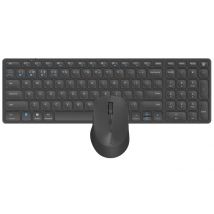 rapoo |   Teclado y Ratón Inalámbrico 9700M (Teclado QWERTY y Ratón Ergonómico Bluetooth, Compatible con Windows y Mac, Batería Recargable, Clic Silencioso, Conexión en Varios Dispositivos) Color