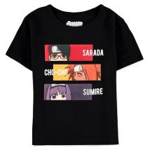 Boruto: Naruto Next Generations - Camiseta de manga corta para niña, Negro, 8 años