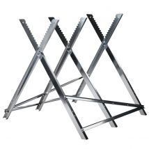 T-lovendo Caballete para Serrar y Cortar Leña Plegable, Banco para Motosierras, Troncos de Hasta 40 Cm