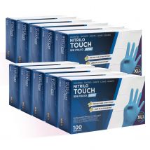 Guantes Nitrilo Resistentes Com-Fort House - Color Azul - Colección Extreme Lite