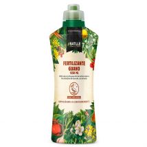 Fertilizante Líquido Batlle con Guano 1250ml. Nutrición orgánica y crecimiento vigoroso. Ideal para plantas y flores fuertes y sanas.