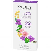 YARDLEY April Violets Jabón 3x100gr Para Mujer