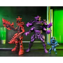 NECA Coleccionables Tortugas Ninja Adolescentes Mutantes (Mirage Comics) - Figura de Acción a Escala de 7" - Paquete de 3 Clones de Shredder