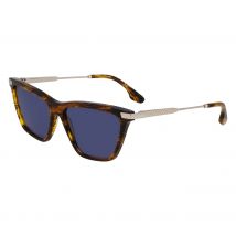 Gafas de sol Victoria Beckham VB663S, 736 Horn translúcido, 57 para mujer