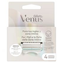 Gillette Venus maquinilla de depilación para mujer para ingles y zona intima, pack de 8 recambios