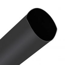 Actecom Tubo Termorretráctil 10 Piezas 2:1 Poliolefina Tubo Termoretráctil Envoltura de Alambre 40x5mm Negro 10 unidades