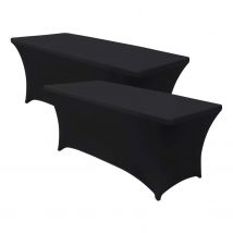 Pack 2 Fundas para Mesas Plegables Rectangulares Catering 180x74cm 7house