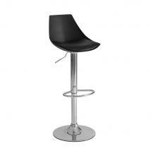 Taburete alto giratorio ajustable en altura con pie de metal LolaHome