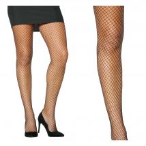 GUIRCA | Pantys De Red Negra para Mujer, Medias De Malla Grande, Estilo Sexy y Elegante con Diseño Clásico, Ideal para Fiestas, Disfraces y Noche