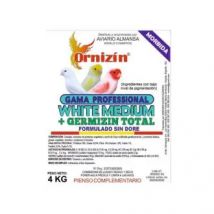 pasta de cría blanca WHITE MEDIUM + GERMIZIN mórbida, de ORNIZIN, 4 kg