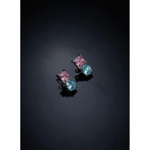 Chiara Ferragni Pendientes Mujer Princess Rainbow Ear. With Stone De Metal Azul, Rosa