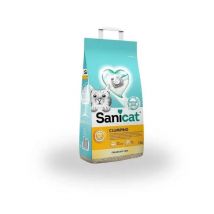 Arena Absorbente para Gatos SANICAT CLUMPING sin Fragancia 10L
