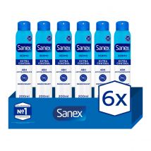 Desodorante spray Sanex pH Balance Dermo Extra Control 48h 200ml. Pack 6