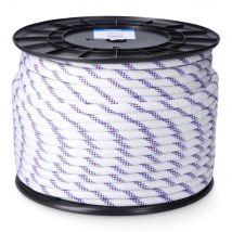 CUERDA DRIZA TRENZADO POLIÉSTER BLANCO DISTINTIVO, CALIBRE 6 mm x 300 m