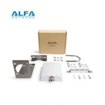 Alfa Network APA-L2410A-P Antena de Panel para Exterior de 2.4GHz, 10dBi, Kit de Montaje en L