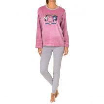 Pijama Kukuxumusu 4277 Invierno Mujer - Camiseta Manga Larga - Pantalón Largo - Estampado Original