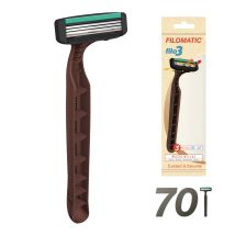 Pack 70 cuchillas de afeitar FILOMATIC "FILO3" en varios colores