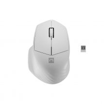 Natec wireless mouse siskin 2 bt 5.0+2.4ghz white