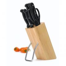 Kitchencraft - Set de 6 Cuchillos con Soporte de Madera