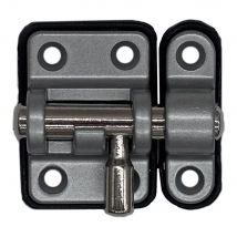 PASADOR REFORZADO BASE PLÁSTICA 20 mm  CROMO MATE