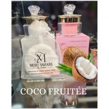 Musc Tahara Intime de Coco para Mujeres y Hombres - Fragancia exquisita en un elegante envase de plástico con tapa dorada