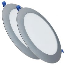 LED ATOMANT Panel LED Redondo 225mm, 20W, CCT (Selector de Color Blanco Cálido, Neutro y Frío), Corte 205mm, 1800 lúmenes, Driver incluido, Alta eficiencia, Bajo consumo, Fácil instalación, Luz