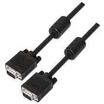 Aisens - cable svga con ferrita, hdb15/m-hdb15/m, negro, 3.0m