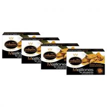 ARLEQUIN Serie Oro Mejillón de las Rias Gallegas en Escabeche, Pack de 4 Latas de 120 grs. y 6/8 Unds (480 grs. y 24/32 Unds)