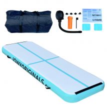 JOWY  AirTrack 300x100x20cm Colchoneta Inflable para Gimnasia · Alfombra de Entrenamiento Tumbling Mat, Acrobacias, Yoga, Artes Marciales y Cheerleading · Resistente y Fácil de Transportar · Color