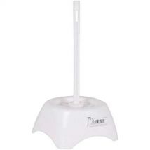 Escobilla para el Baño SUPERNET Blanca de Plástico Resistente