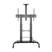 Aisens Soporte de Suelo Eco con Ruedas y Manivela para Monitor/tv