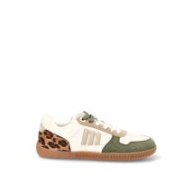 Zapatillas Respetuoso/barefoot Mustang - Mujer - Suela Plana - Modelo 60840 - Color Kakhi