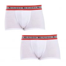 Bikkembergs-Pack-2 Boxers Fashion Tape Frontal Anatómico BKK1UTR08BI para Hombre