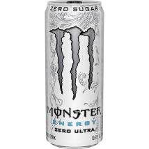 MONSTER  Ultra White Bebida energética sin azúcar-Mango Loco Bebida energética ,Original Bebida energética, 24*500 ml