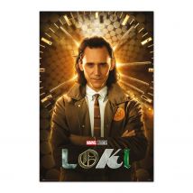 Póster Grupo Erik Marvel Loki variante temporal - Póster Loki - Láminas decorativas 61x91,5cm a todo color |   Pósters para pared decoración ideal habitación Marvel regalos