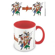 Shazam - Taza Interior Rojo Color El Poder de la Amistad