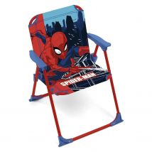 Sedia Pieghevole con Braccioli 38x32x53cm, per Bambini, Spiaggia, Campeggio, Leggera e Comoda, Sicura con Chiusura Stitch, Interno/Esterno, Modelli: Minnie, Frozen, Spider, Peppa, Patrulla Canina
