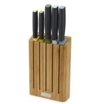 Juego de cuchillos Joseph Joseph Elevate de 5 piezas, diseño ergonómico y funcional, cuchillos de alta calidad para un corte preciso, resistentes al calor Color gris